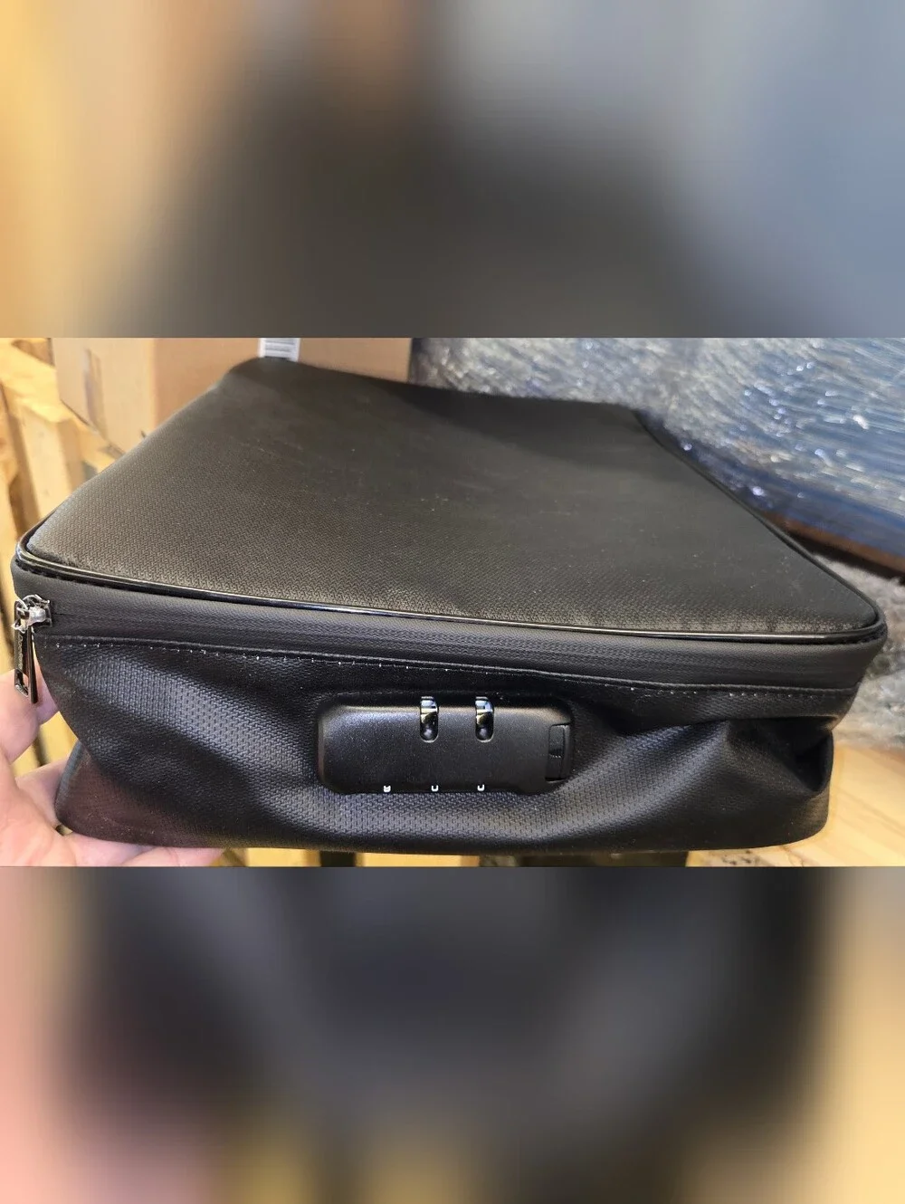 Fireproof Document Bag for Men - Black